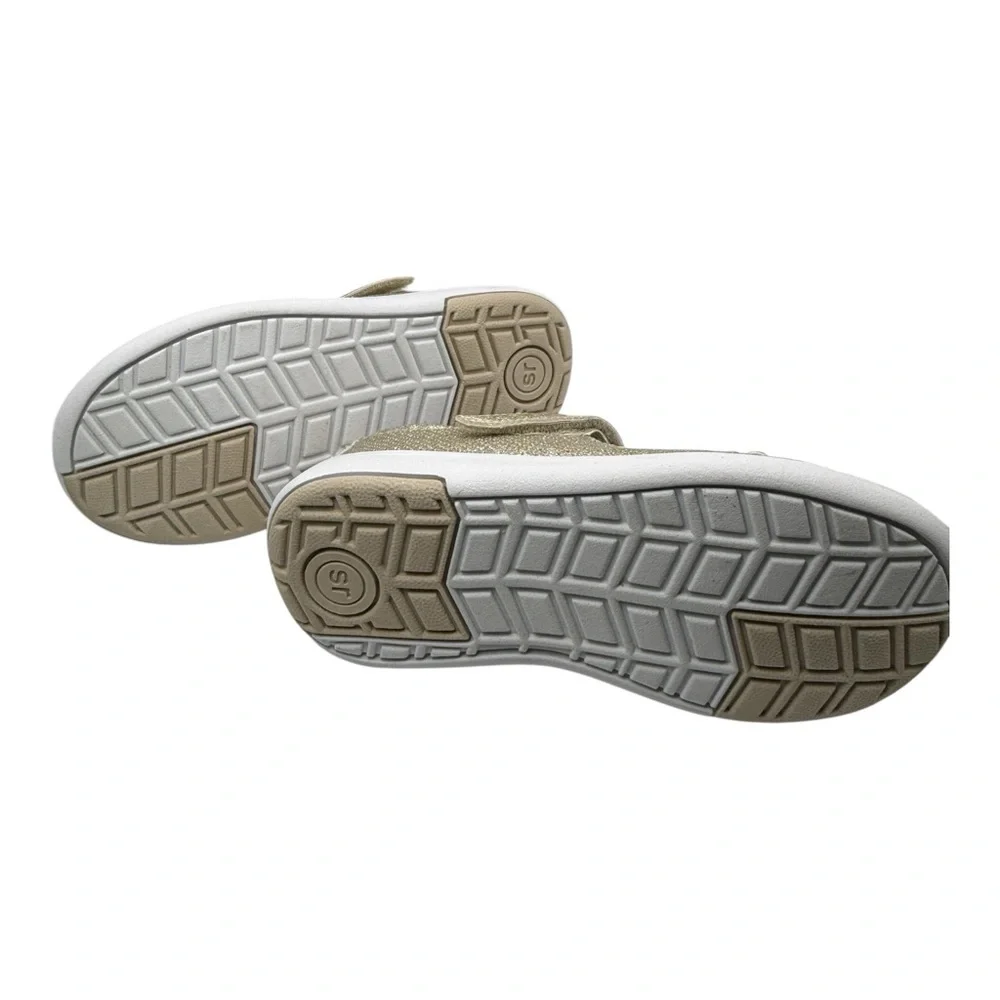 Stride Rite Gold Glitter‎ Mary Jane Shoes Girls Memory Foam NEW